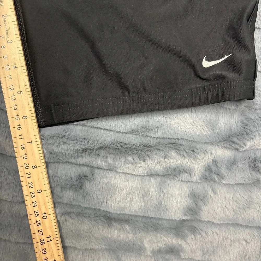 Nike Boys XL 16-18 Dri-FIT Black Compression Running Shorts with Zip Pocket
